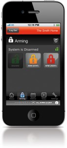 arm alarm system with phone